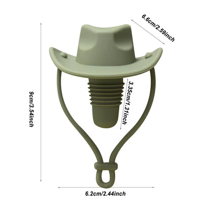 Wine Bottle Stoppers Silicone Champagne Bottle Cowboy Hat Funny Stopper Reusable Wine Preserver Beverage Preservation Wine