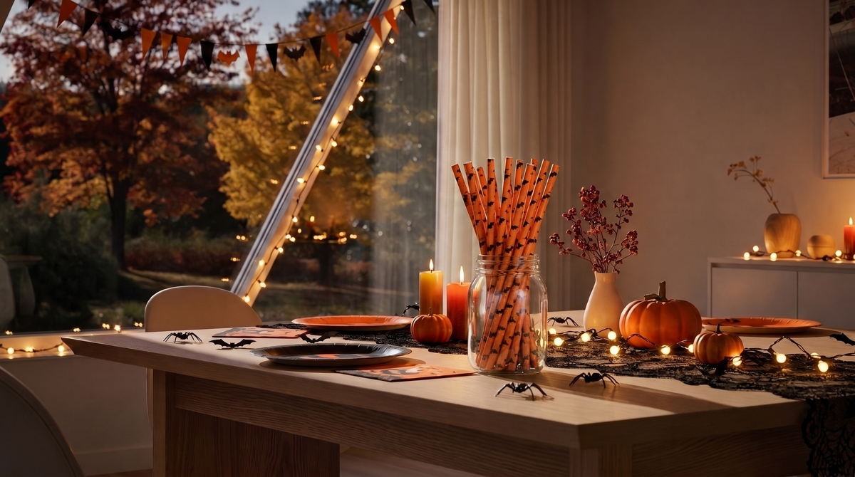 Halloween Strohhalme