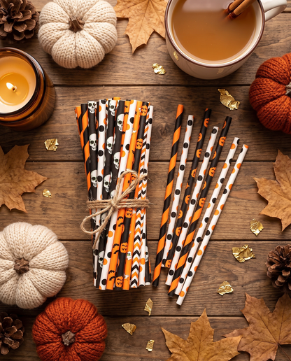 Halloween Strohhalme