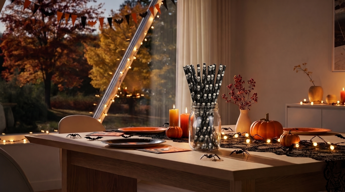 Halloween Strohhalme