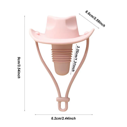 Wine Bottle Stoppers Silicone Champagne Bottle Cowboy Hat Funny Stopper Reusable Wine Preserver Beverage Preservation Wine
